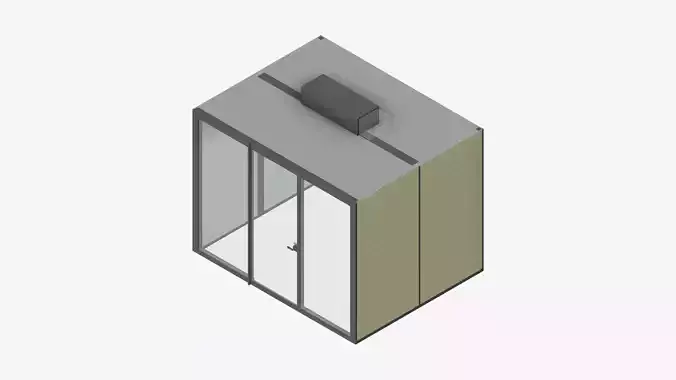 Booth - Meeting - Officetec - Pod - Large Low-poly 3D model