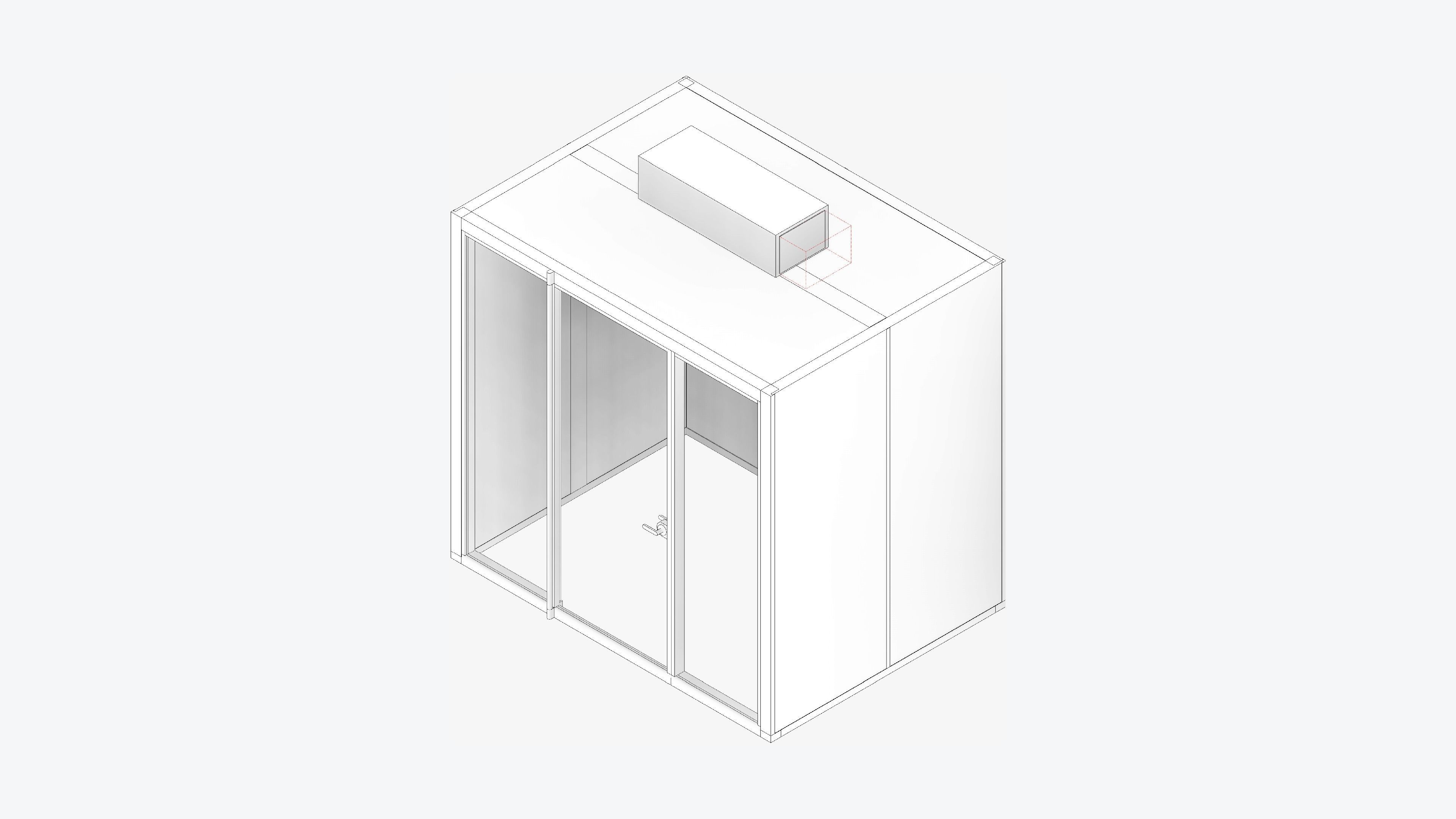 Booth - Meeting - Officetec - Pod - Medium Low-poly 3D model_2