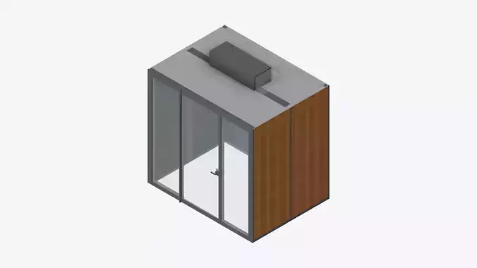 Booth - Meeting - Officetec - Pod - Medium Low-poly 3D model
