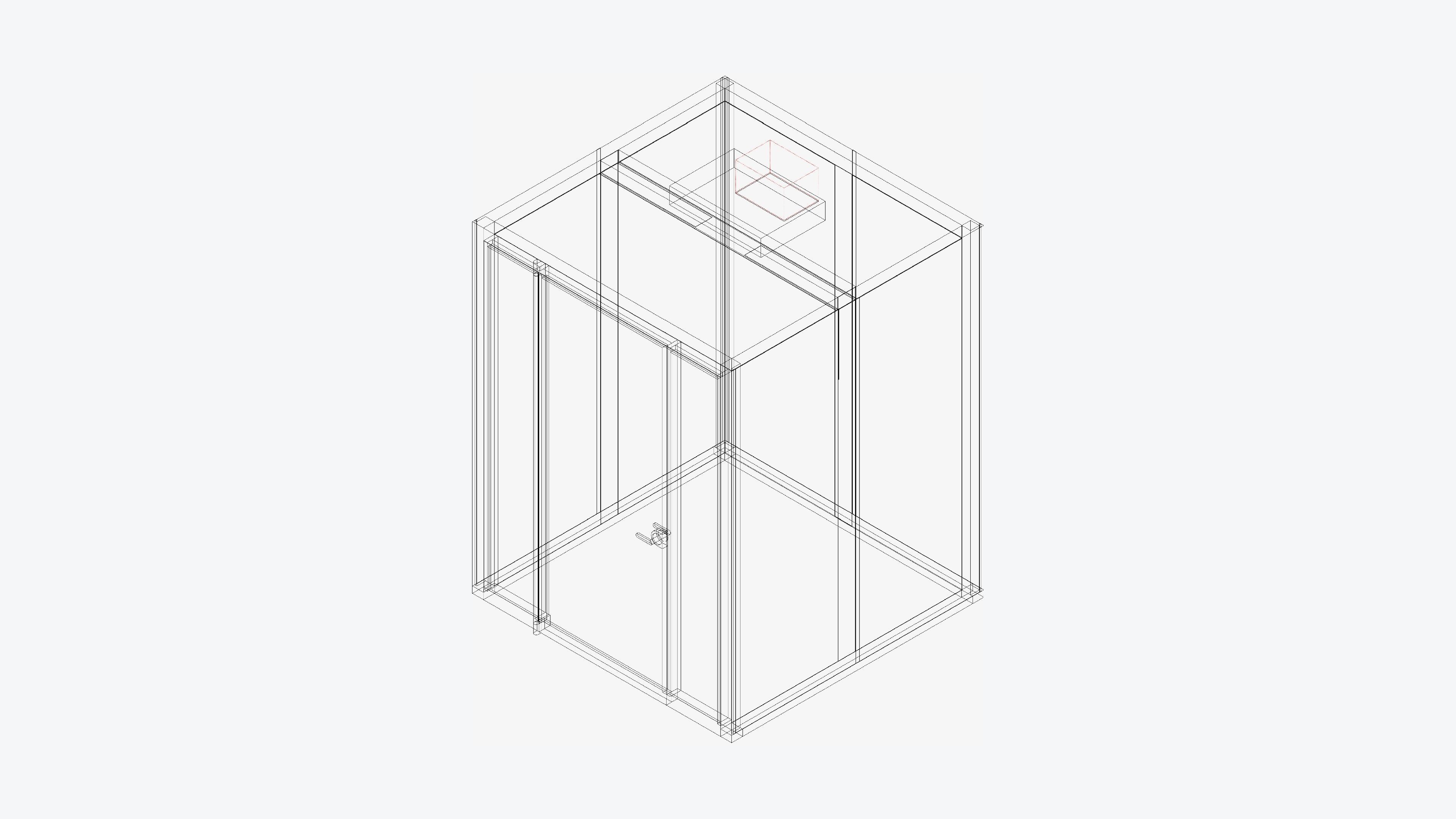 Booth - Meeting - Officetec - Pod - Small Low-poly 3D model_3