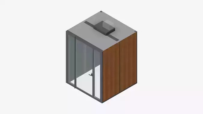 Booth - Meeting - Officetec - Pod - Small Low-poly 3D model