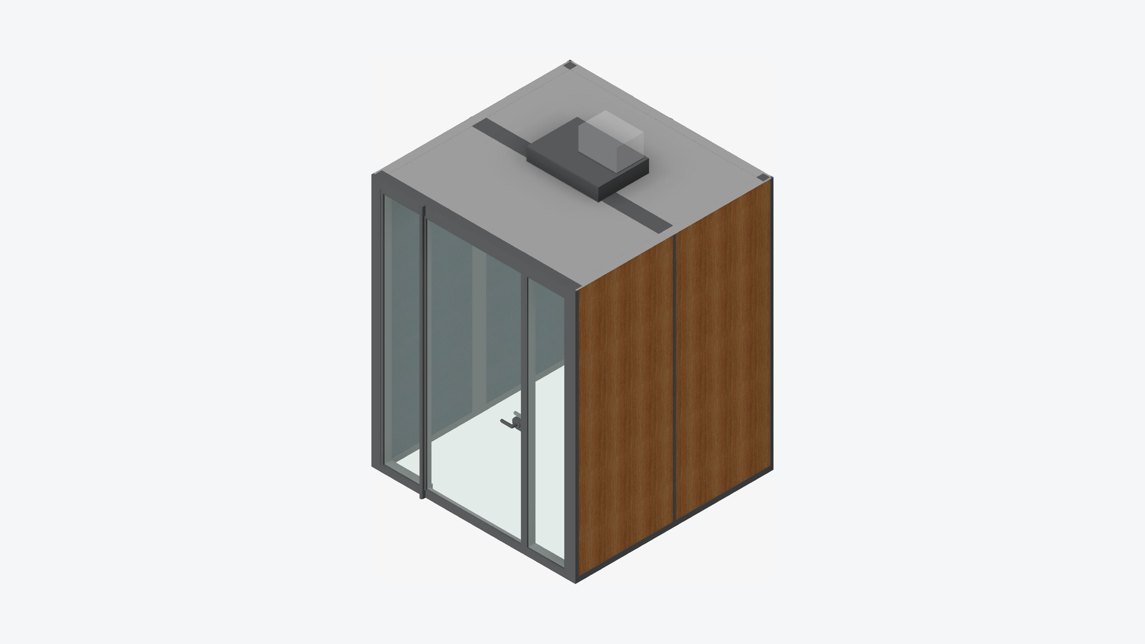 Booth - Meeting - Officetec - Pod - Small Low-poly 3D model_6