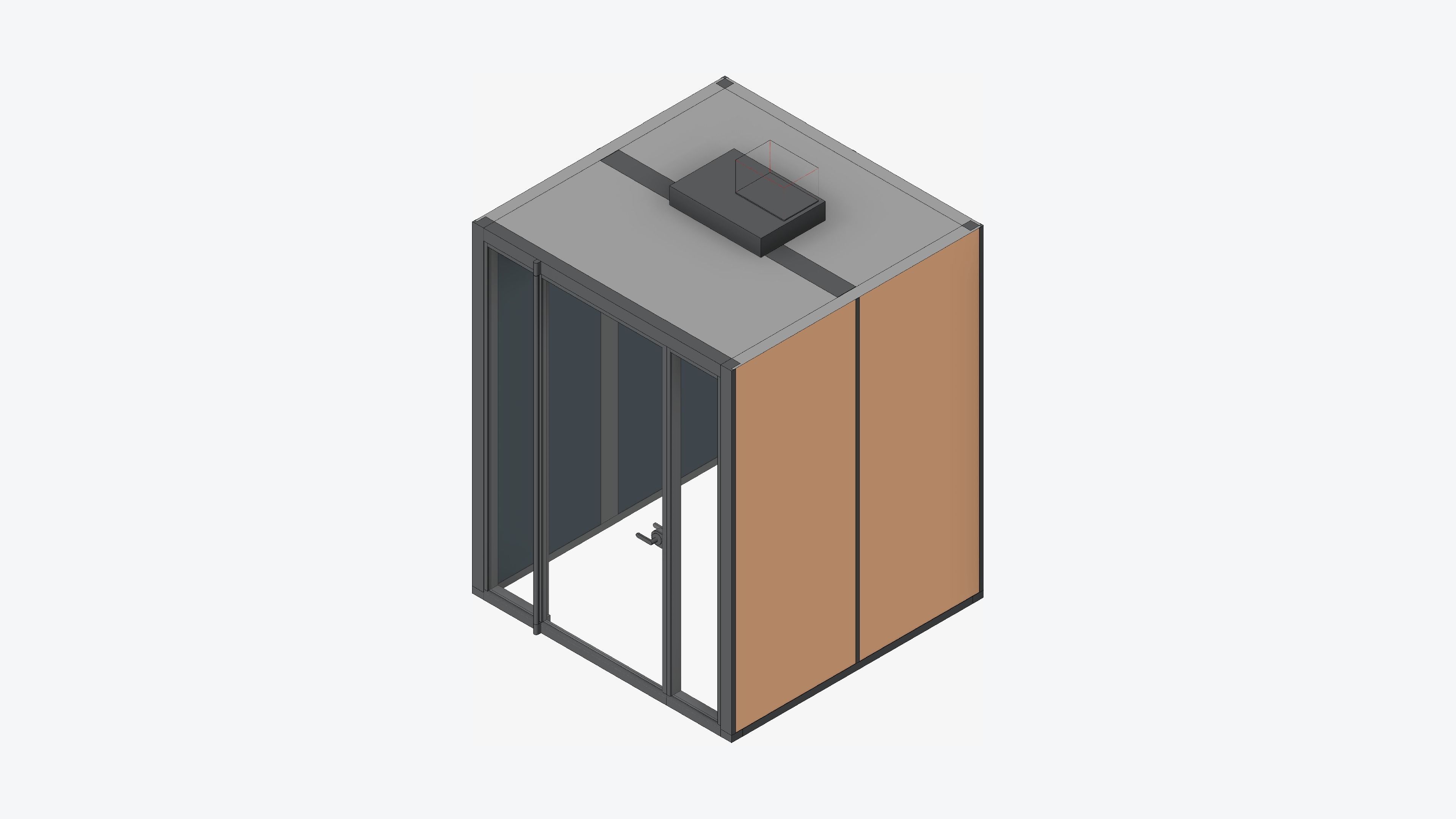 Booth - Meeting - Officetec - Pod - Small Low-poly 3D model_1
