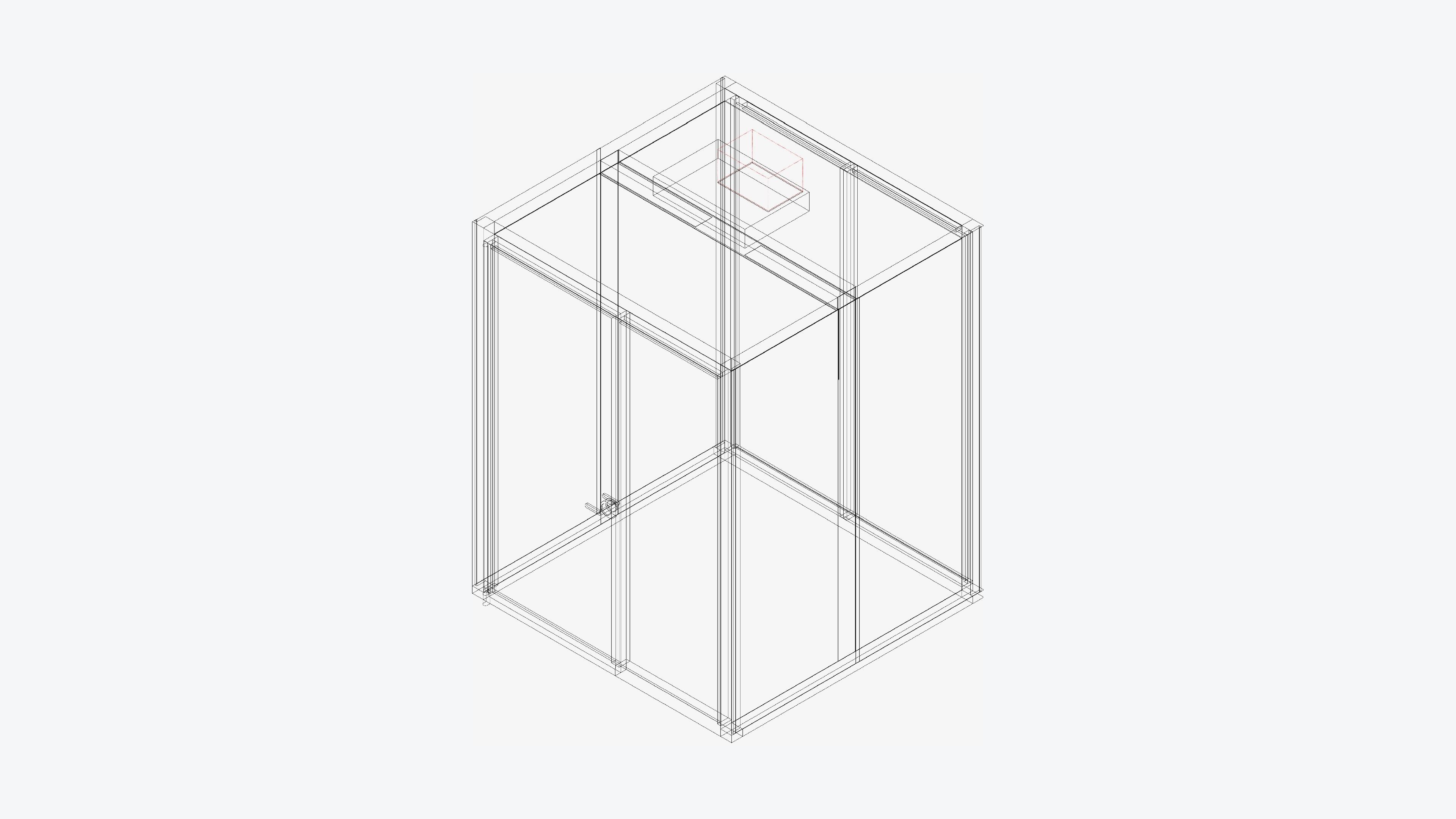 Booth - Meeting - Officetec - Pod - Small - Door Post Hinge Low-poly 3D model_3