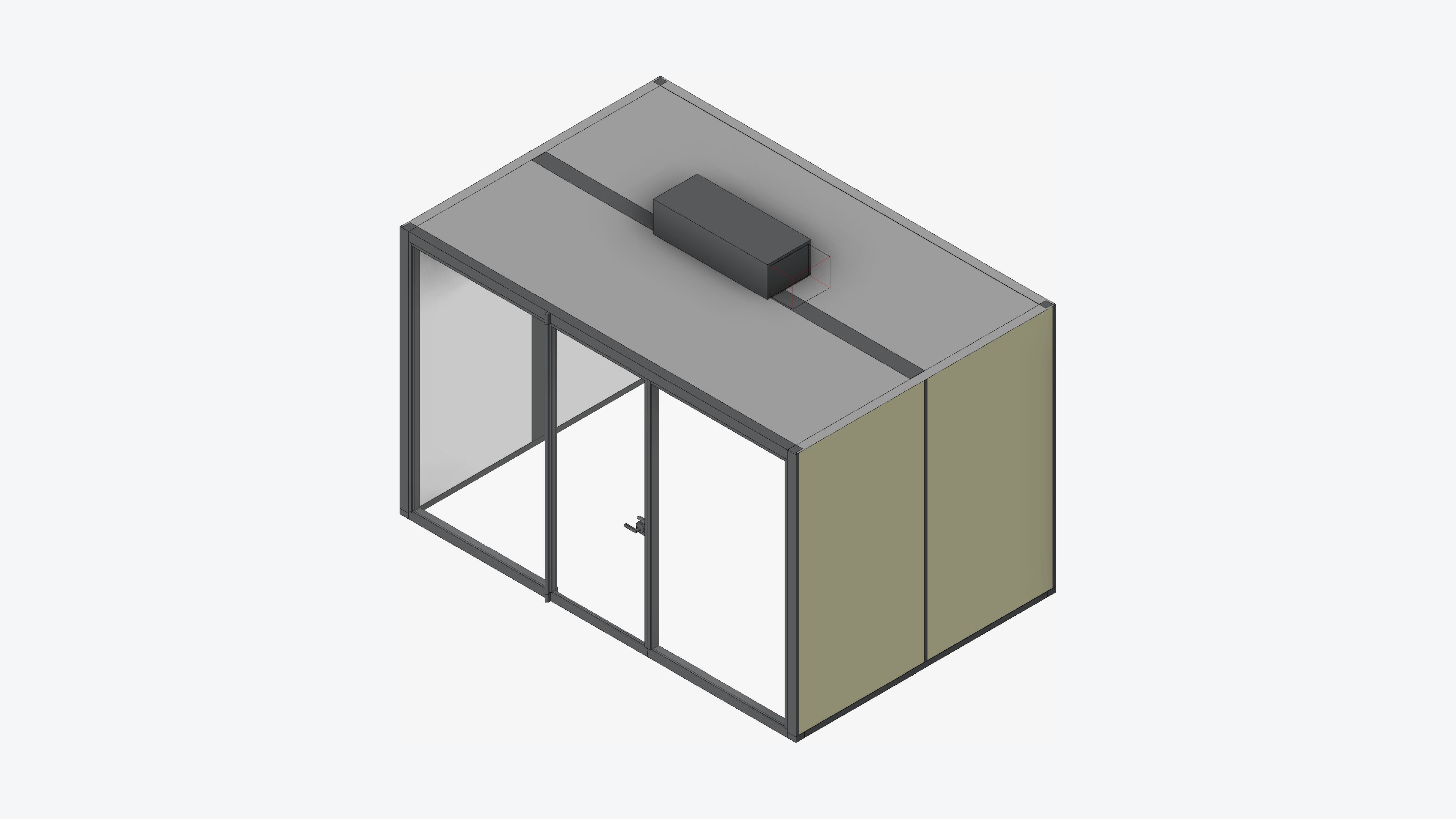 Booth - Meeting - Officetec - Pod - X Large Low-poly 3D model_1