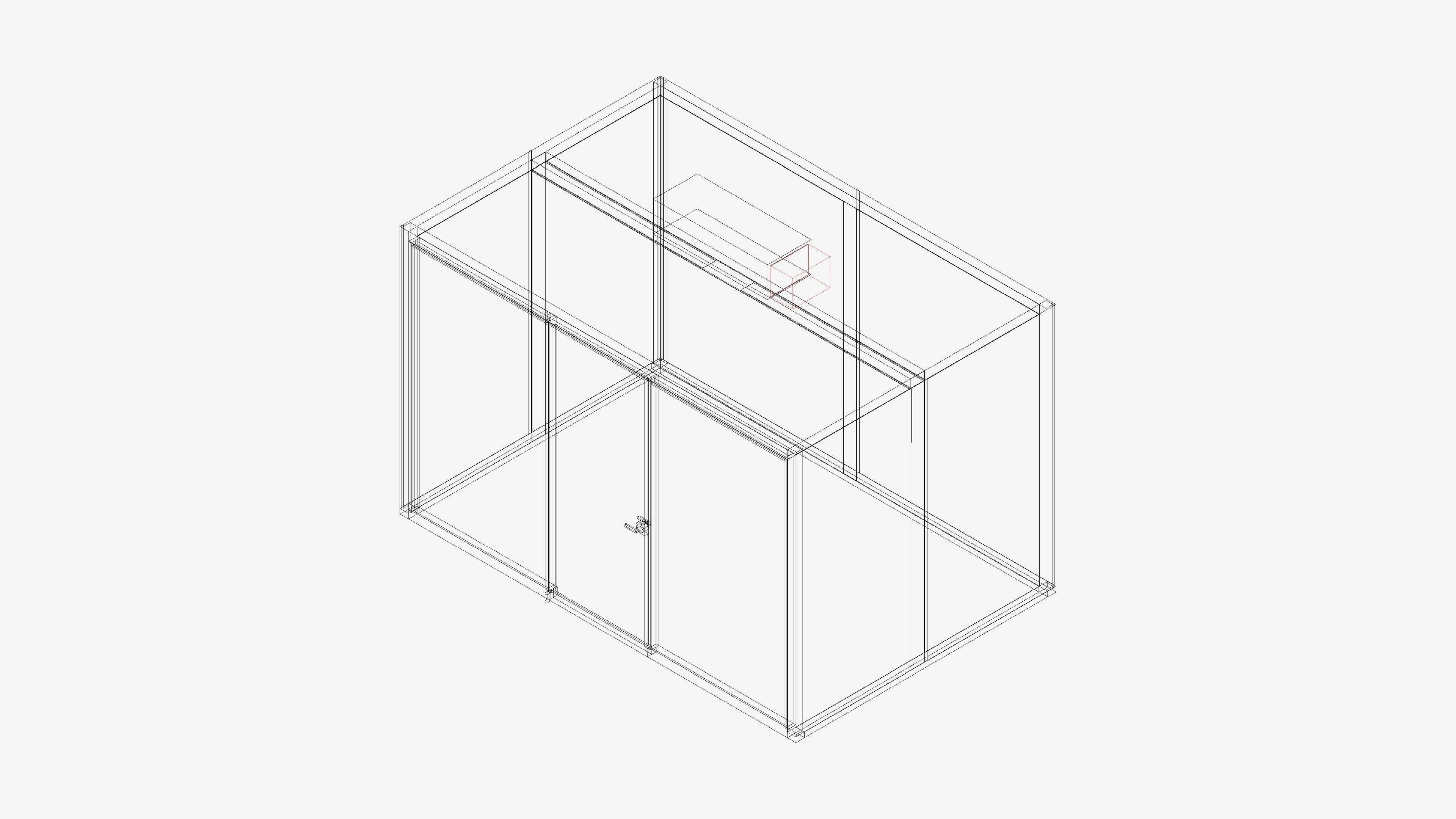 Booth - Meeting - Officetec - Pod - X Large Low-poly 3D model_3