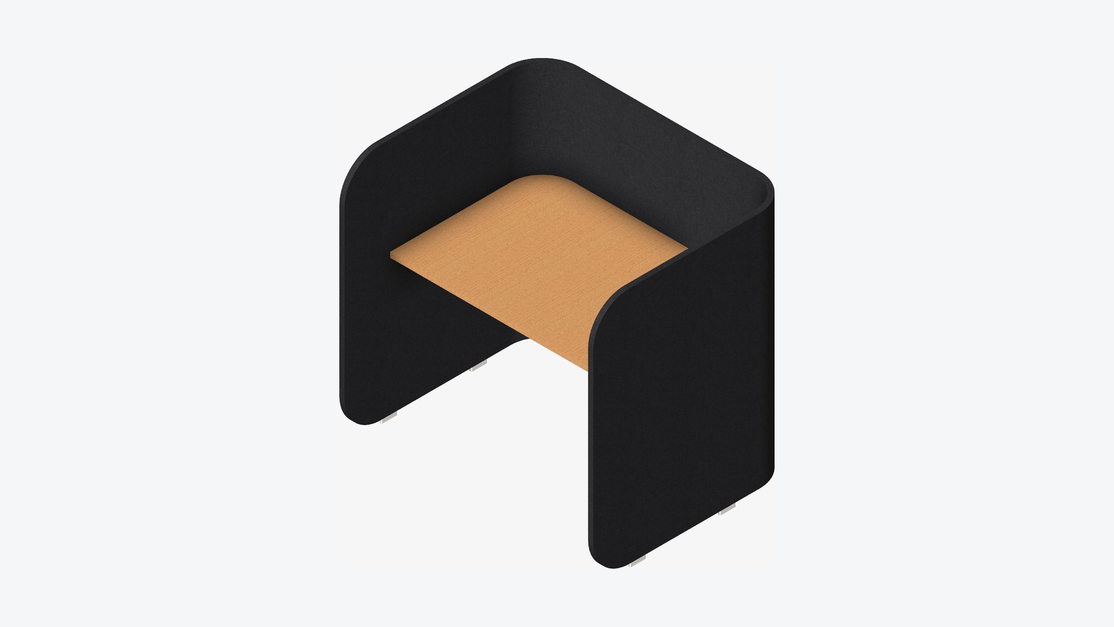 Booth - Simplicity - Type 1 - Small Low-poly 3D model_6