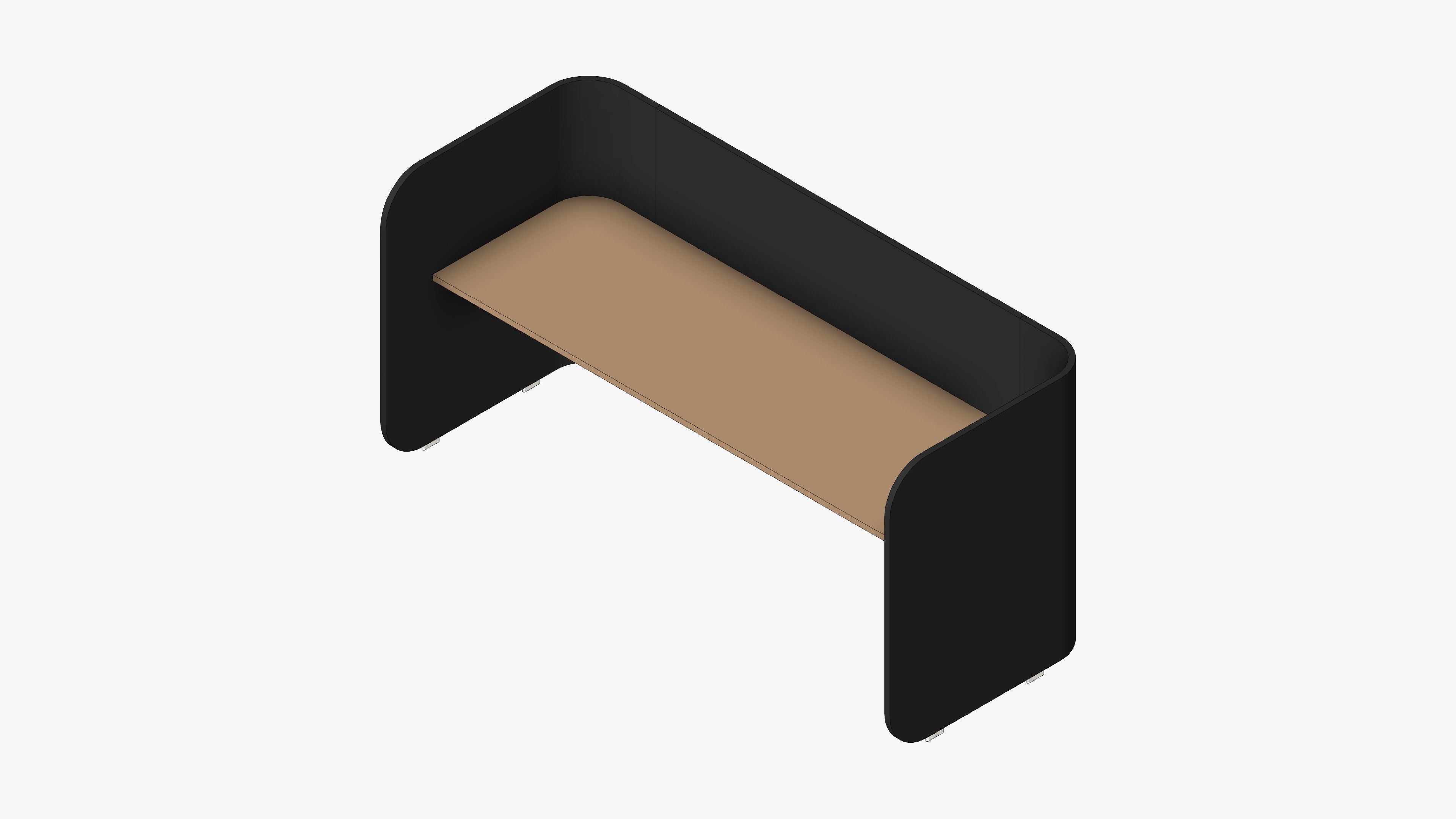 Booth - Simplicity - Type 1 - X Large Low-poly 3D model_1