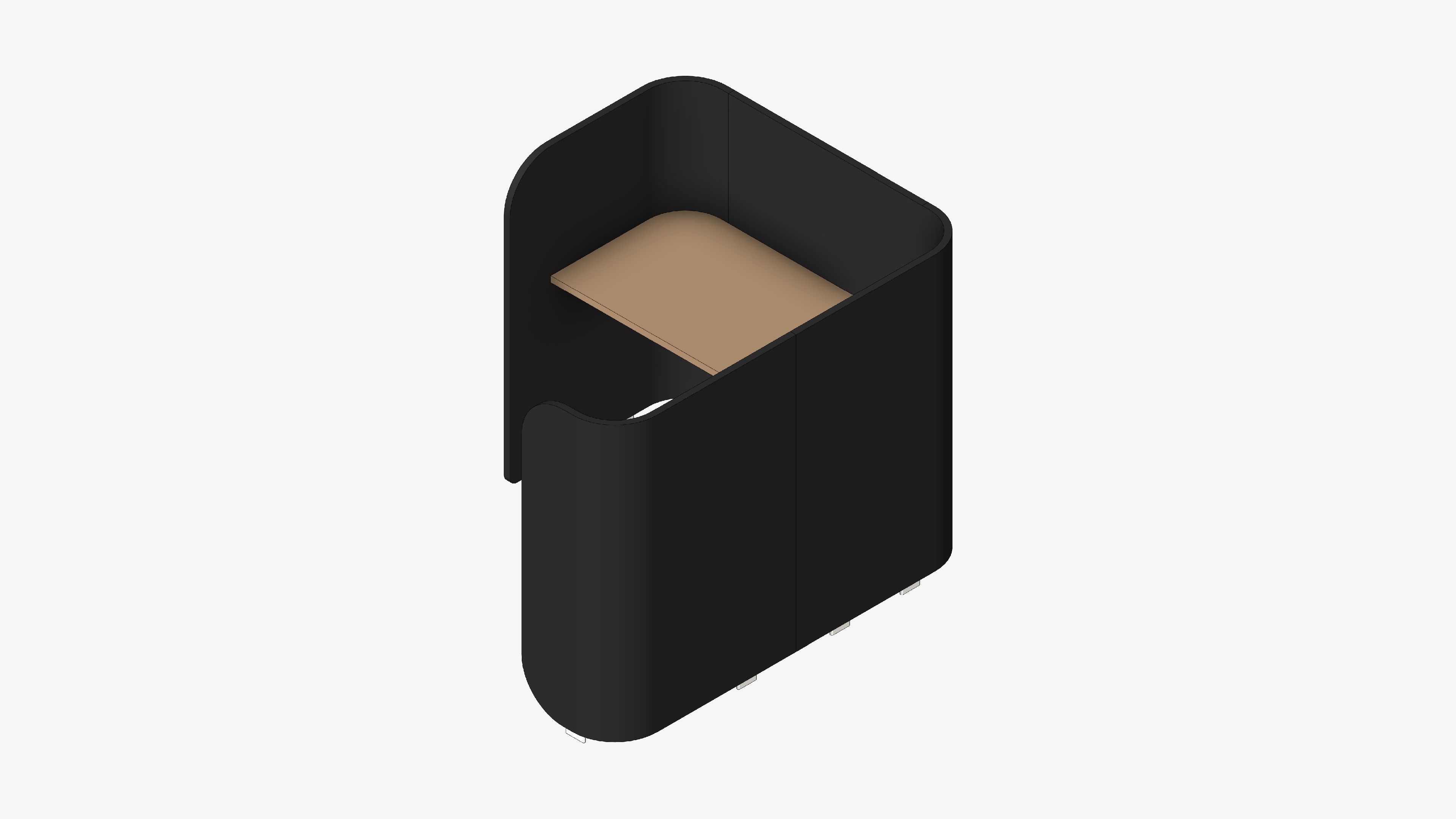 Booth - Simplicity - Type 2 Low-poly 3D model_1