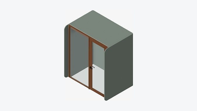Booth - Simplicity - Work Room Low-poly 3D model