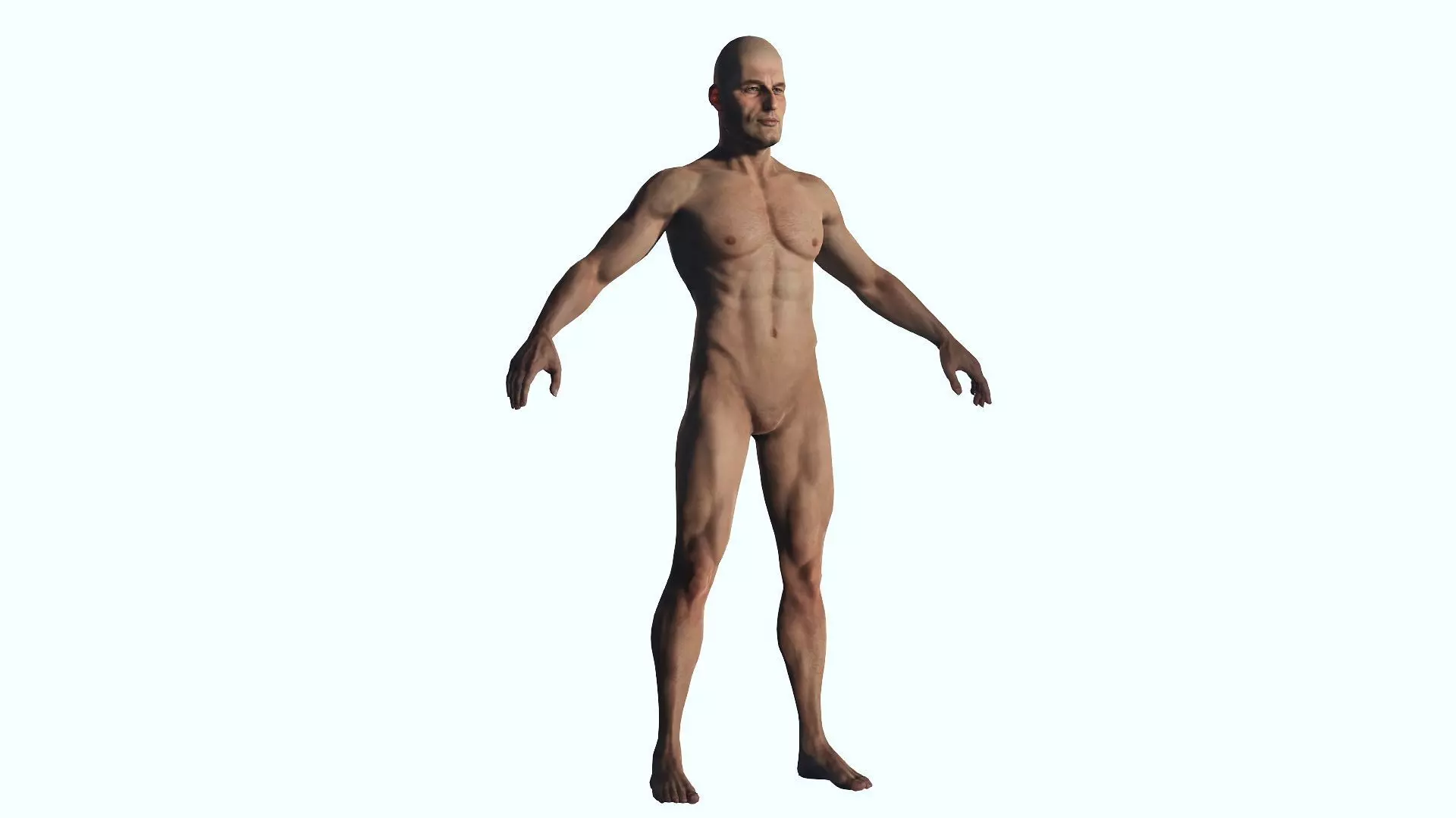 The body for man 3D model_0