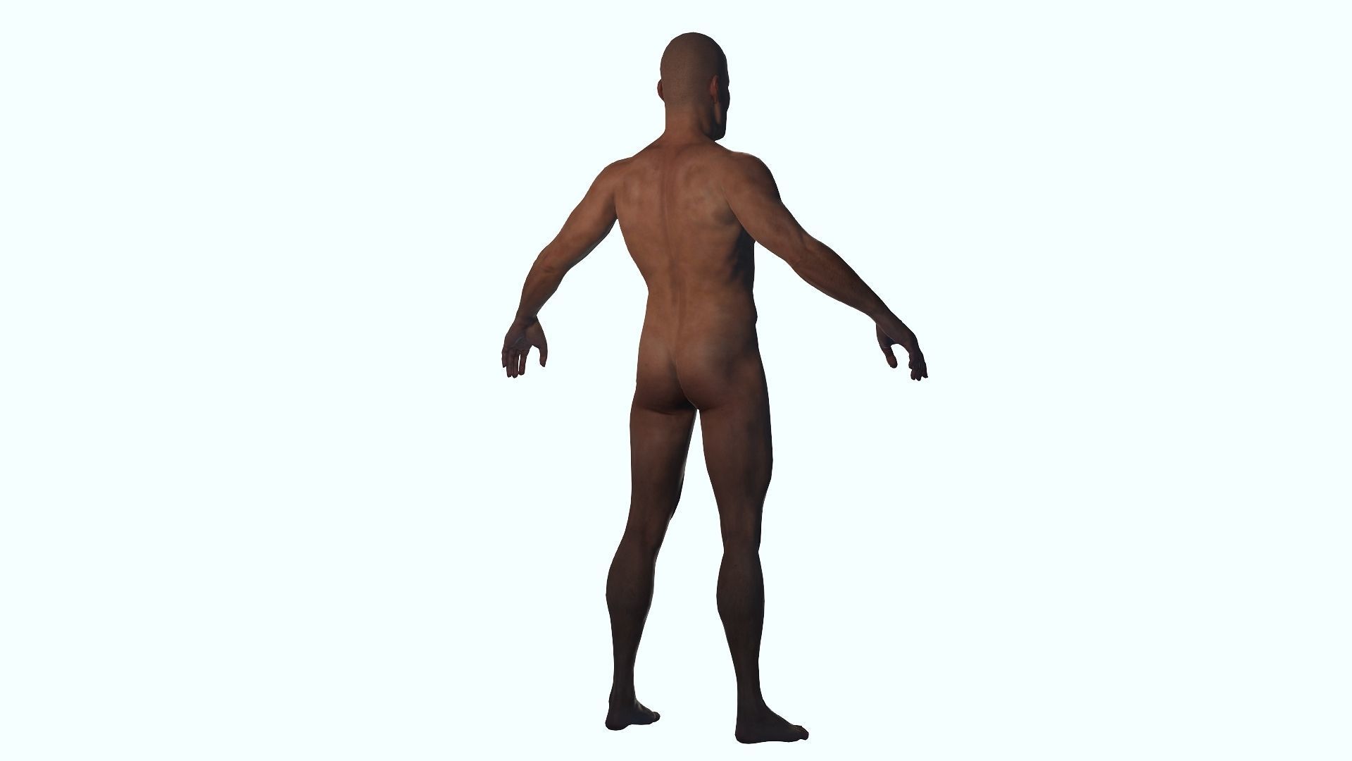 The body for man 3D model_1