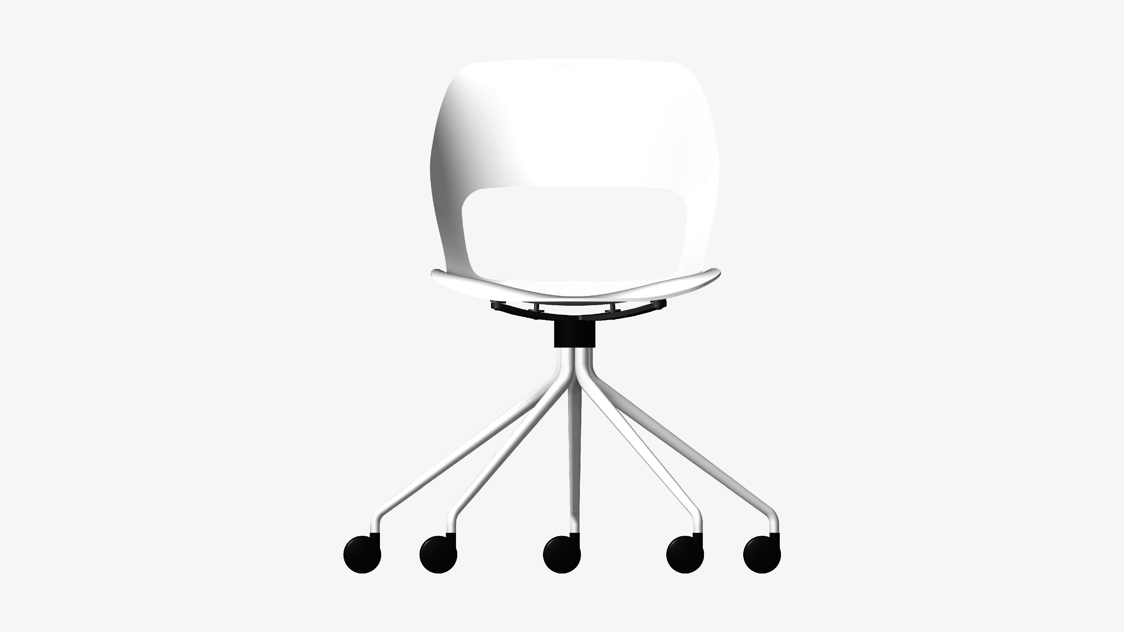 3D model Chair Office Worksmart 5 Star Castors VR / AR / lowpoly