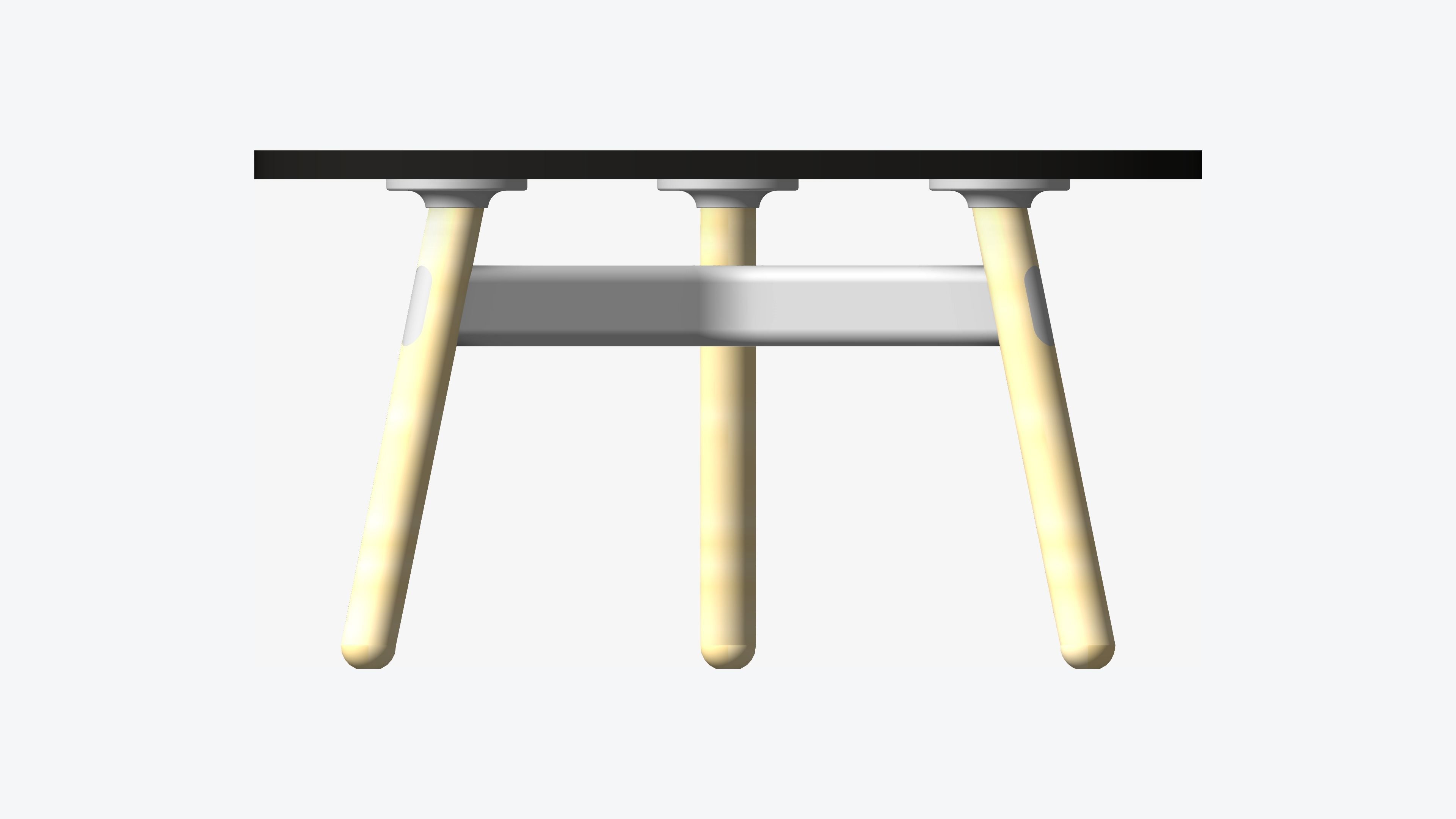 Coffee - Table - Timberline - Rounded - Triangle Low-poly 3D model_5
