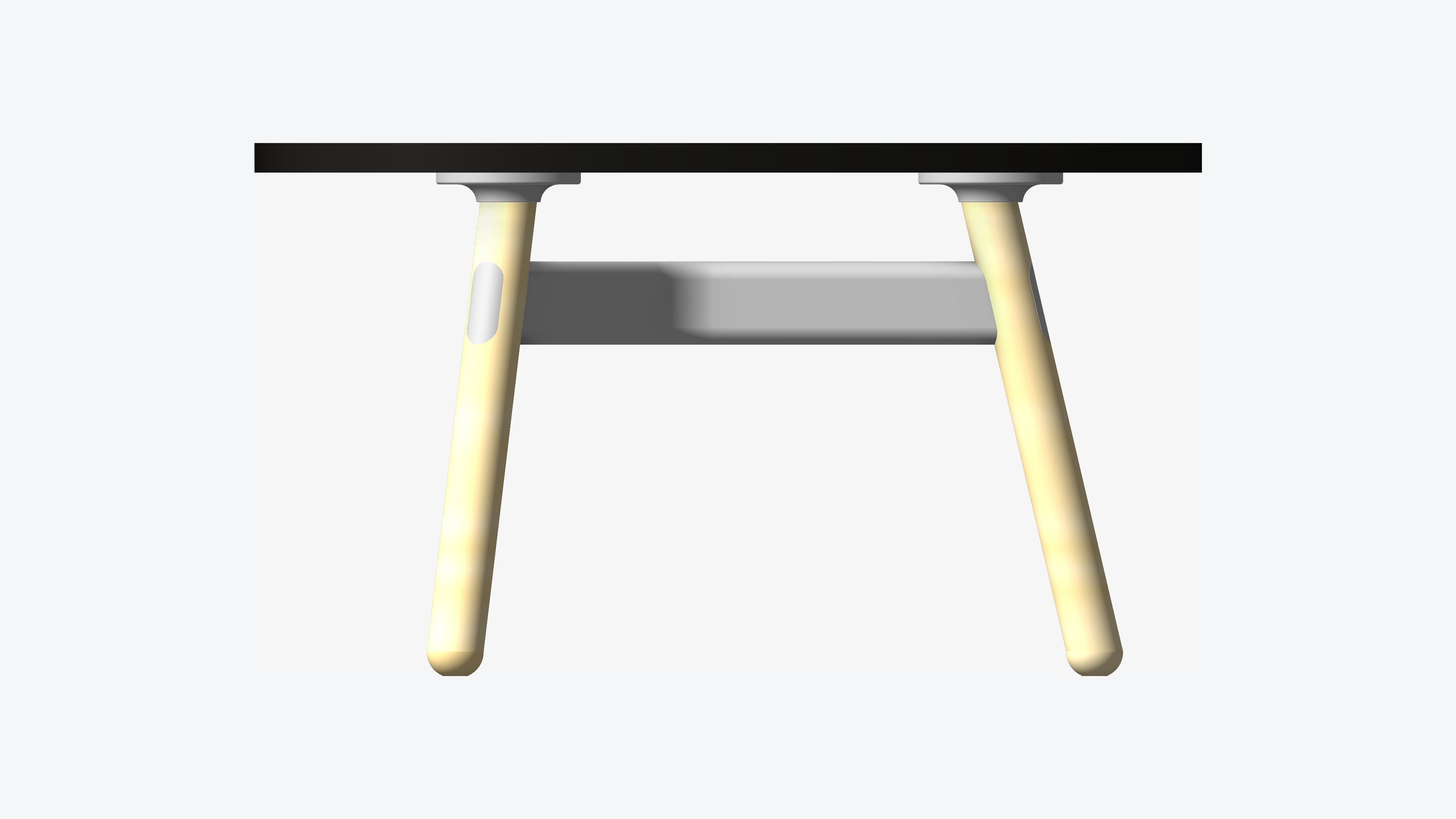 Coffee - Table - Timberline - Rounded - Triangle Low-poly 3D model_4