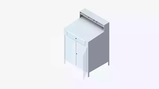 Desk - Floor Mount - Locka - Cabinet Shop