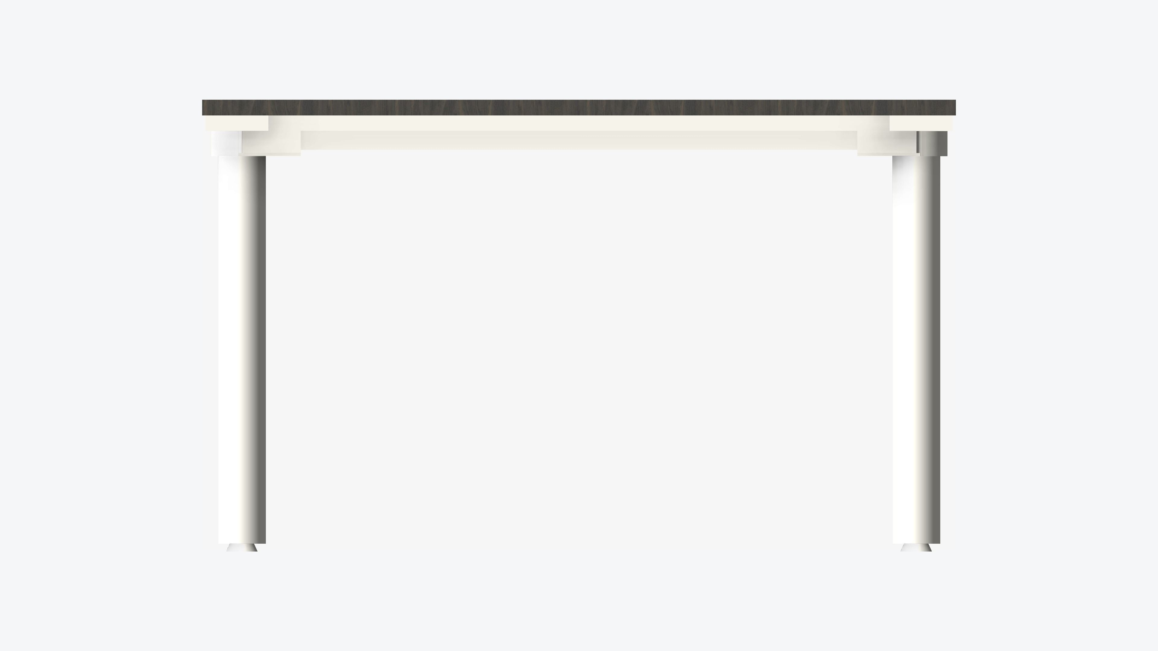 Desk - Rectangle - Simplicity - Double Low-poly 3D model_4