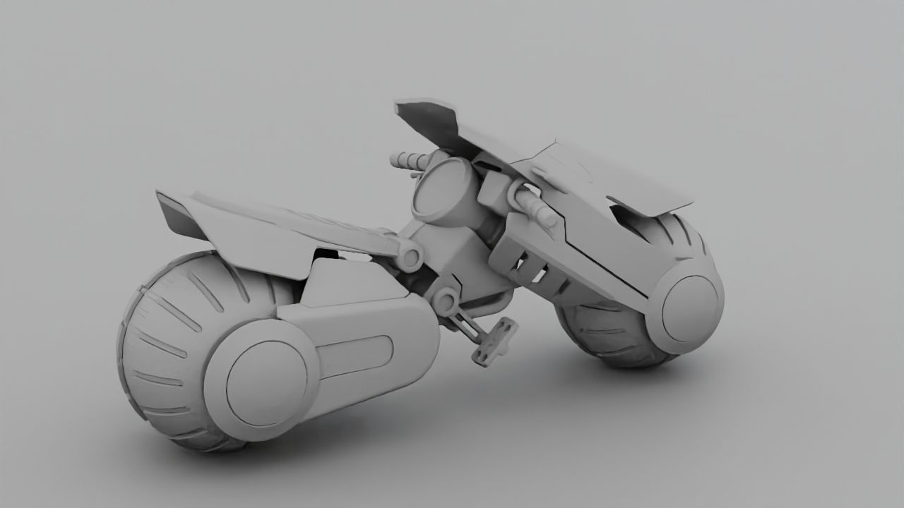 Futuristic Scouter rigged 3D model_26