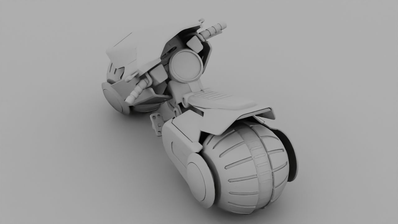Futuristic Scouter rigged 3D model_28