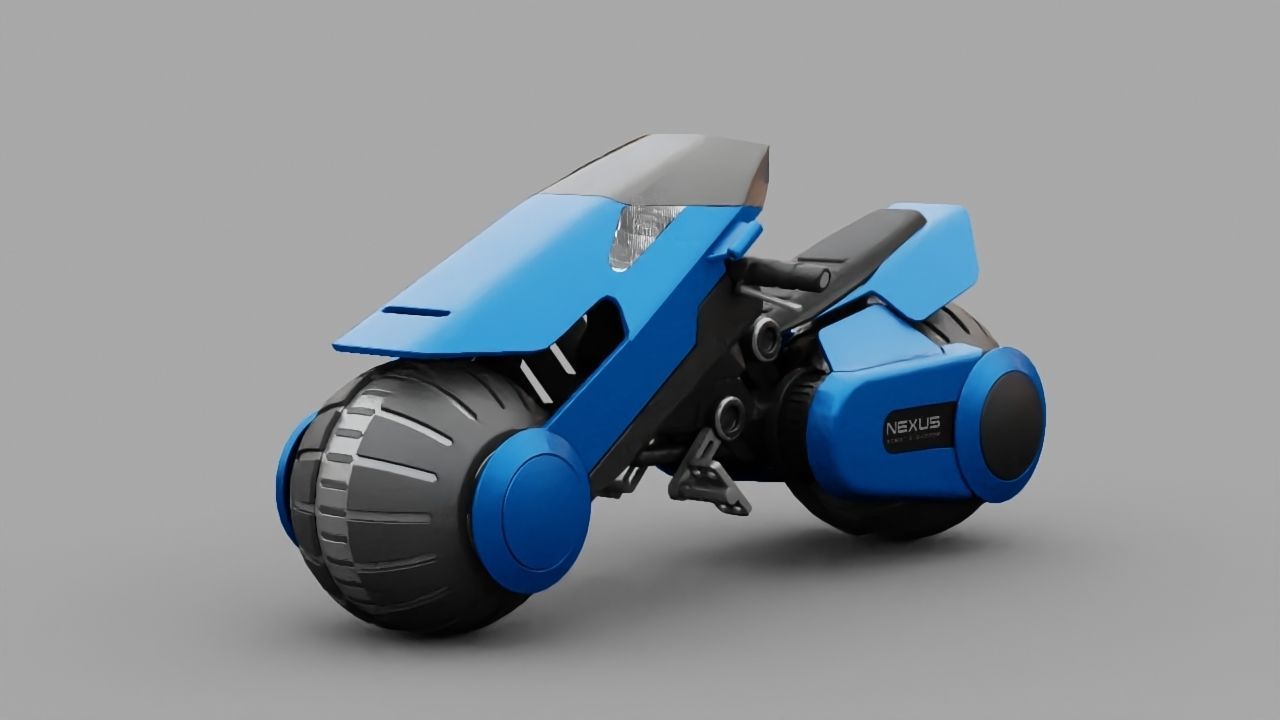 Futuristic Scouter rigged 3D model_20