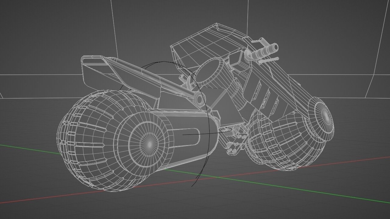 Futuristic Scouter rigged 3D model_36