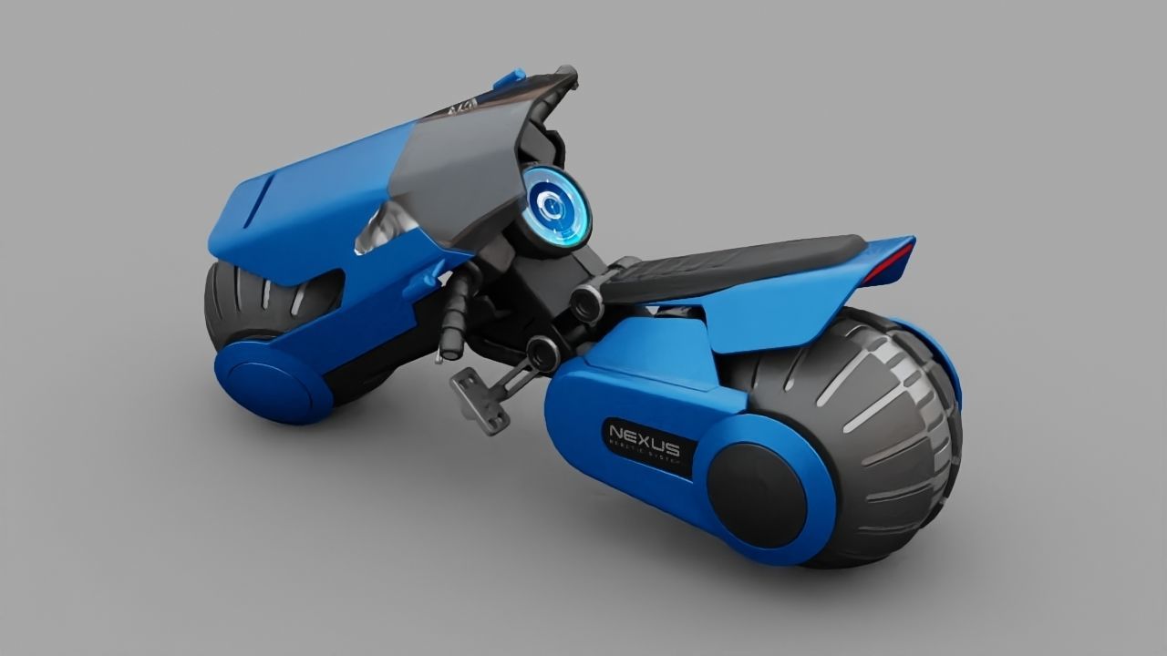 Futuristic Scouter rigged 3D model_17