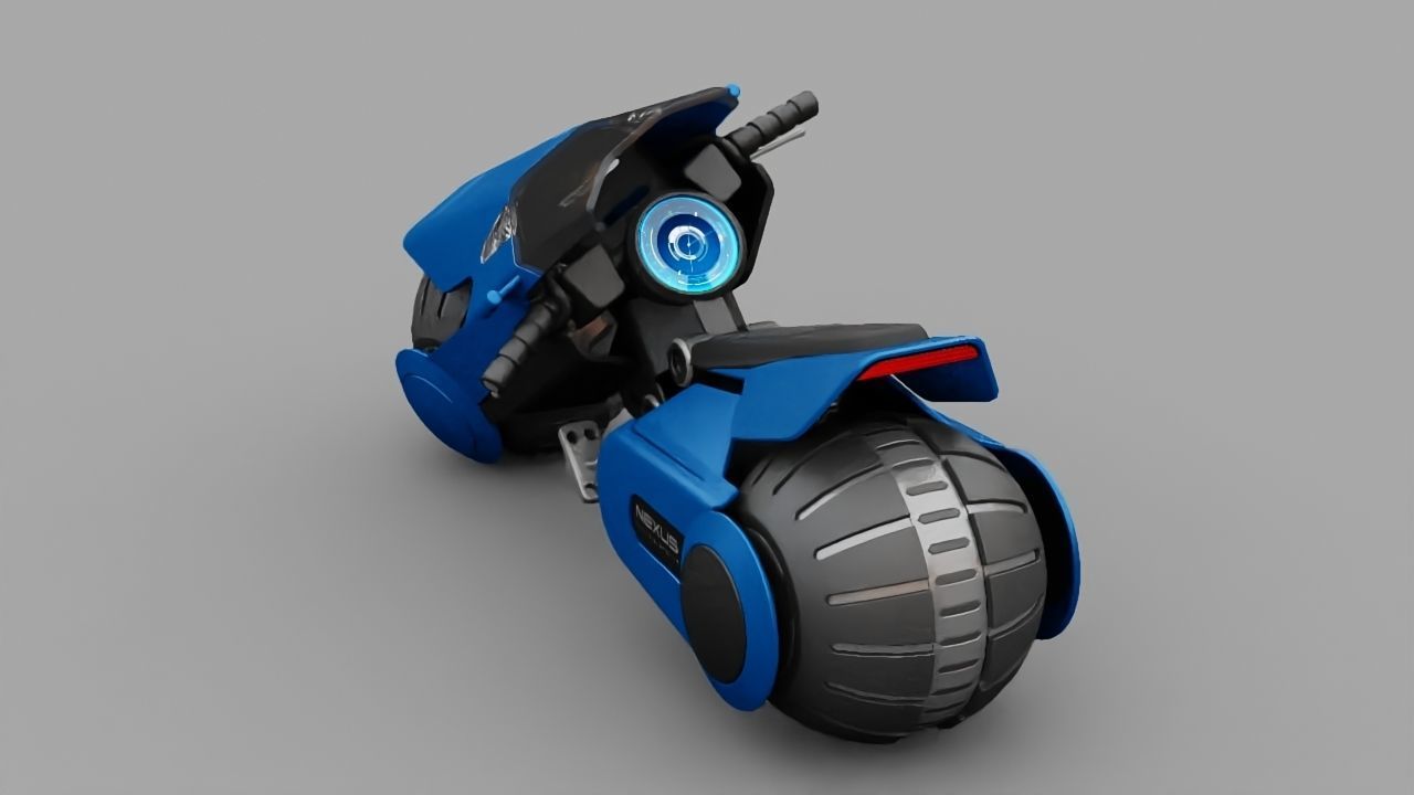 Futuristic Scouter rigged 3D model_16