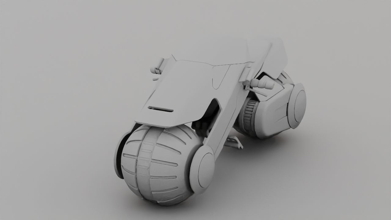 Futuristic Scouter rigged 3D model_22
