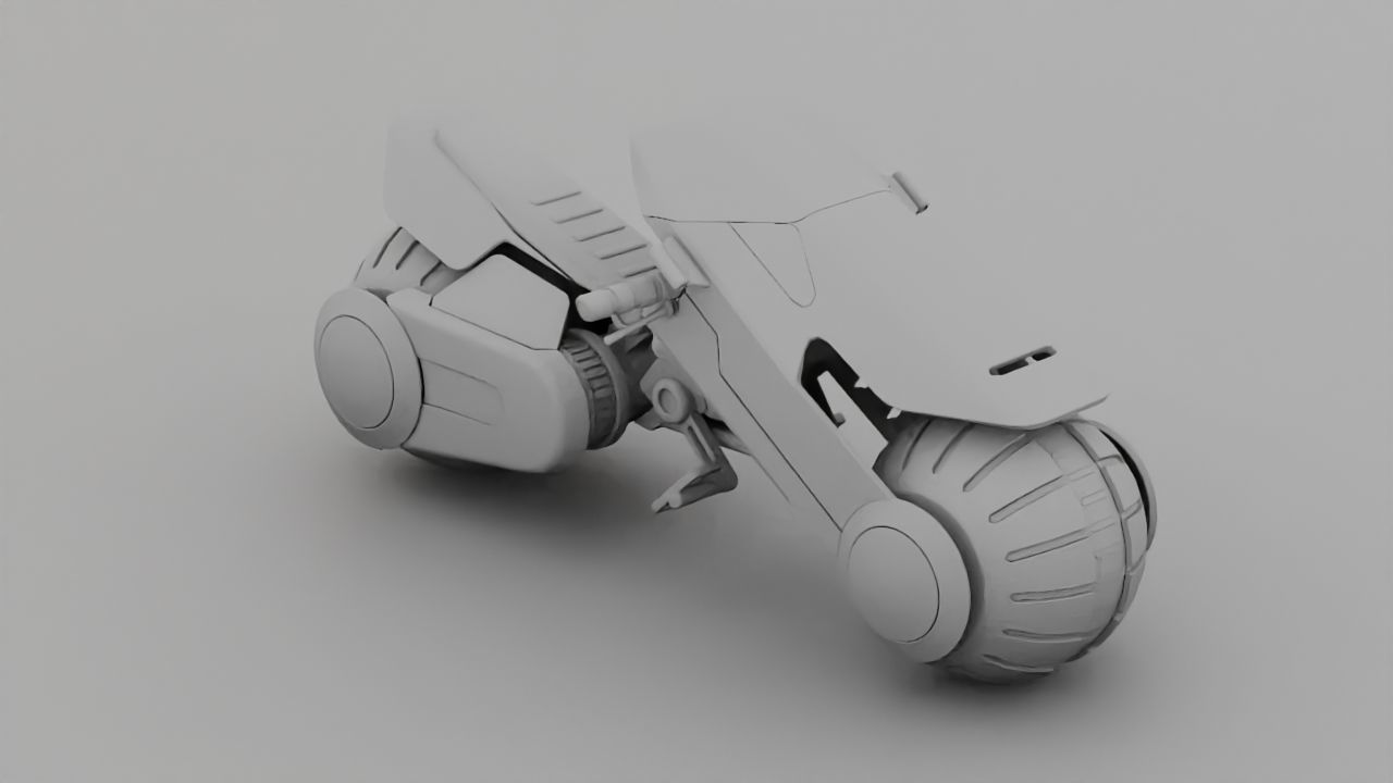 Futuristic Scouter rigged 3D model_24