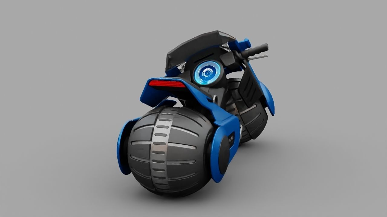 Futuristic Scouter rigged 3D model_14