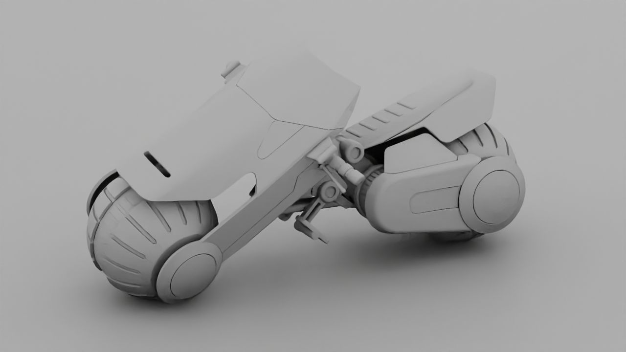 Futuristic Scouter rigged 3D model_31