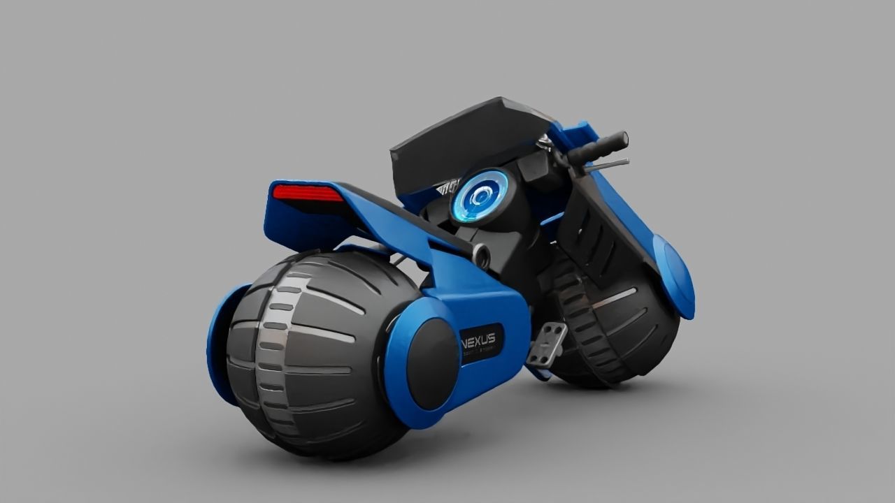 Futuristic Scouter rigged 3D model_13