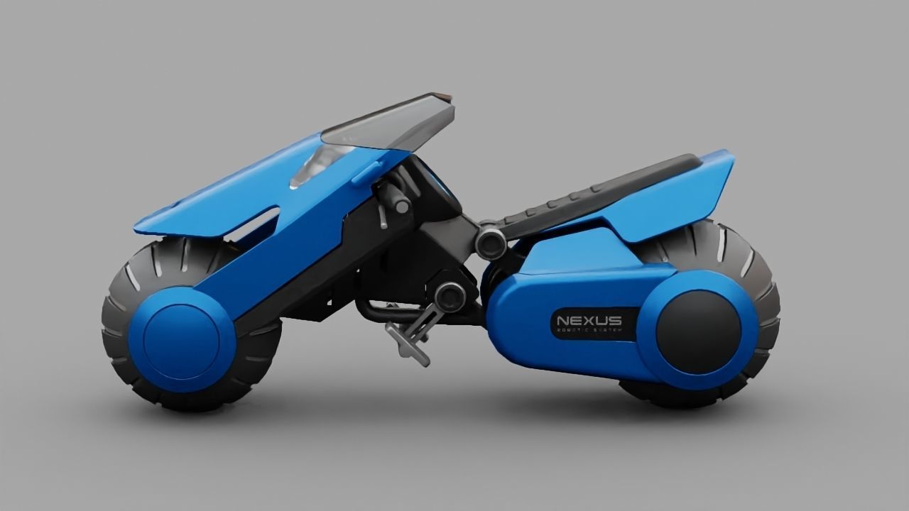 Futuristic Scouter rigged 3D model_19