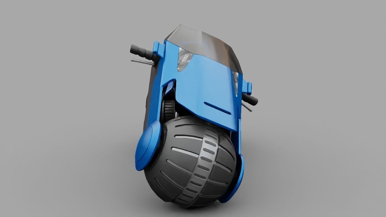 Futuristic Scouter rigged 3D model_6