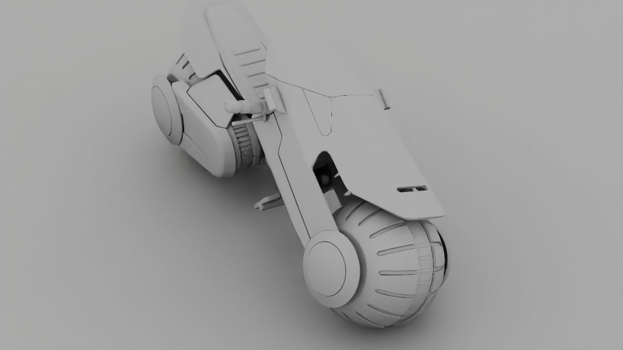 Futuristic Scouter rigged 3D model_33