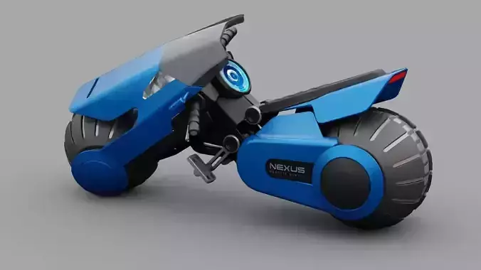 Futuristic Scouter rigged 3D model Futuristic Scouter rigged 3D model