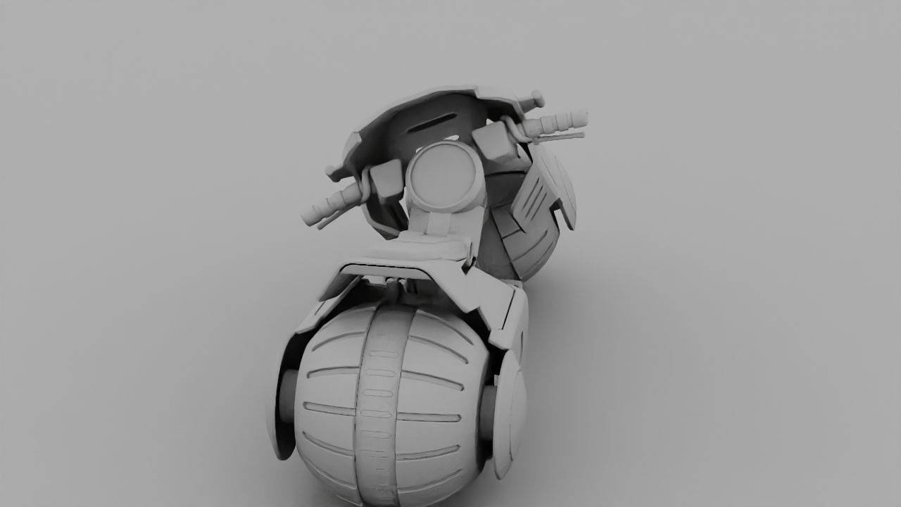 Futuristic Scouter rigged 3D model_27