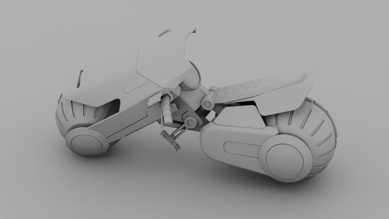 Futuristic Scouter rigged 3D model_30