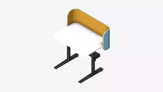 Desk - Single - Officetec - Modela - Linear - Fixed Height