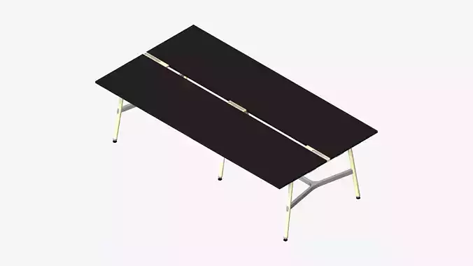 Desk - Timberline - Workstation - Dbl - Side - 4 - Person - Mid