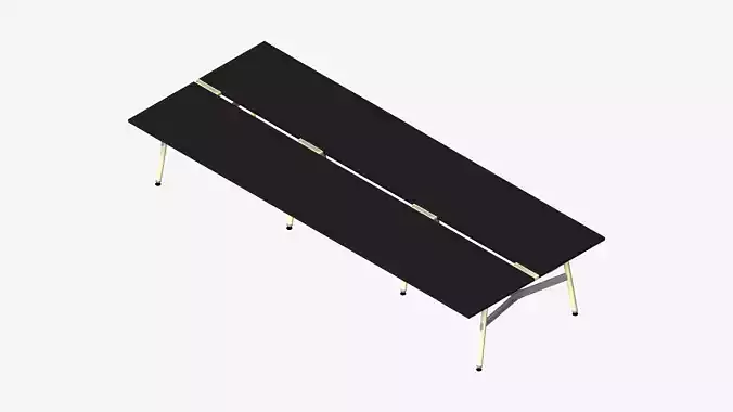 Desk - Timberline - Workstation - Dbl - Side - 6 - Person - Low