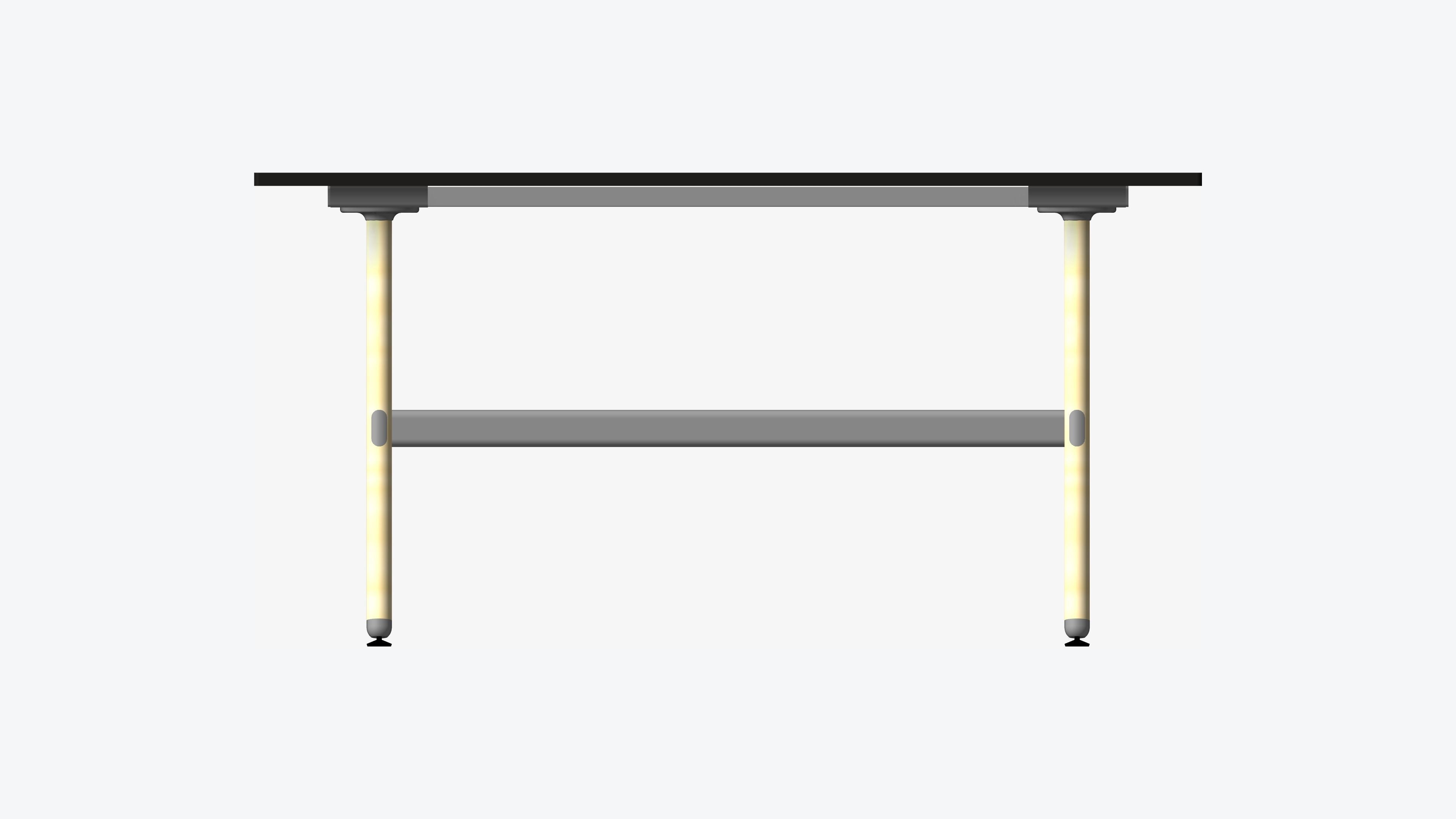 Desk - Timberline - Workstation - Sgl - Side - 1 - Person - Mid Low-poly 3D model_4