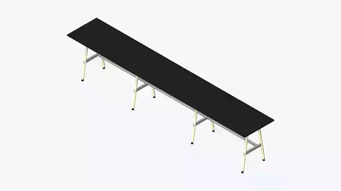 Desk - Timberline - Workstation - Sgl - Side - 3 - Person - High