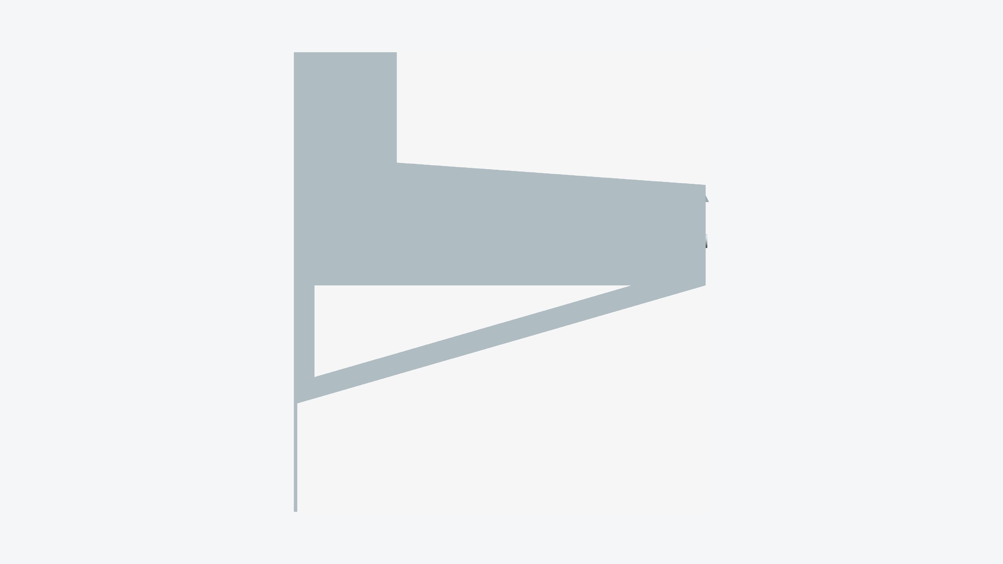 Desk - Wall Mount - Locka Low-poly 3D model_5