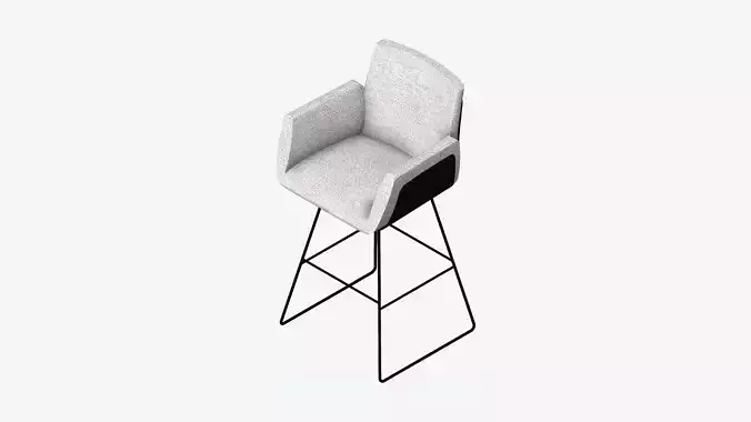 Furniture - Bar Chair - Contemporary - Wire Frame - Swivel