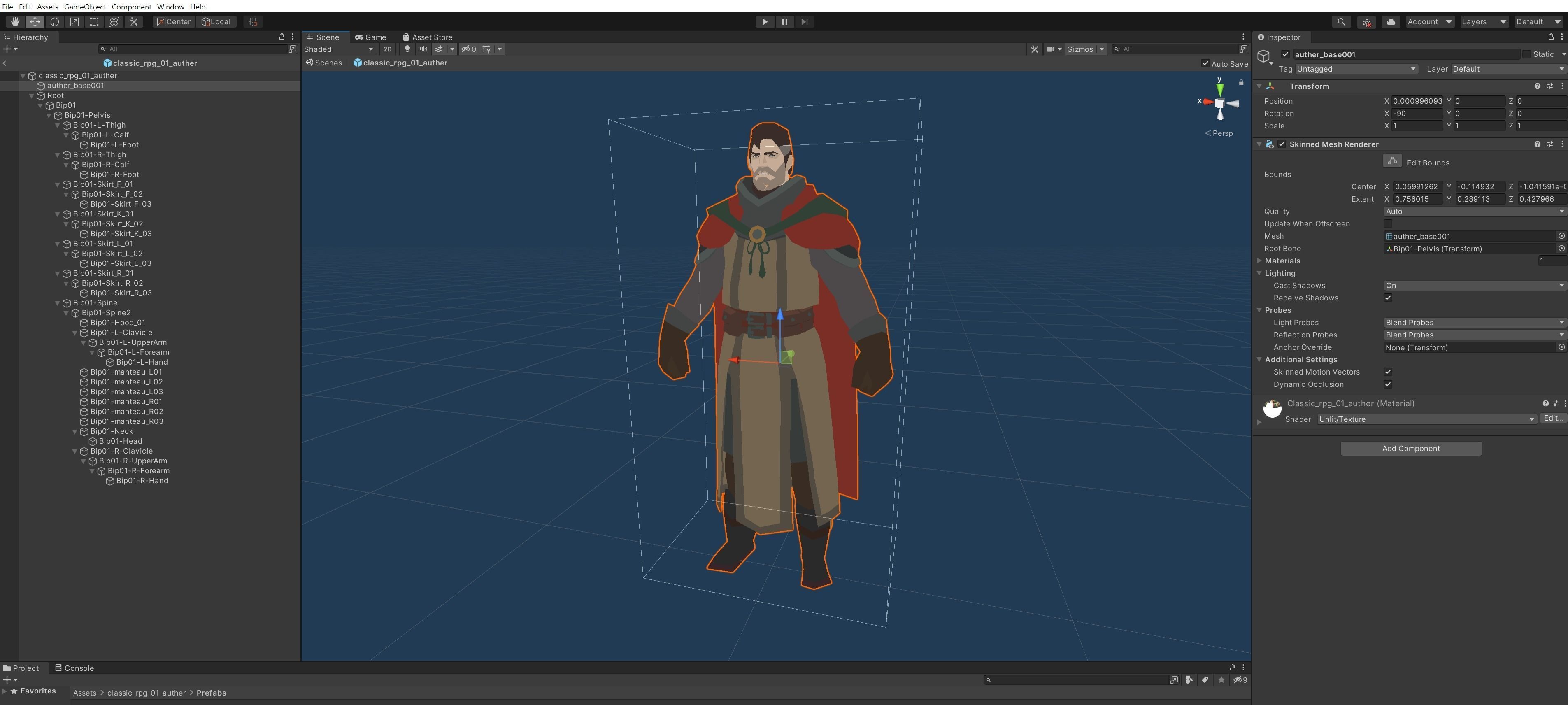 Classic RPG Style 01 Auther Warrior  Archer  Swordman  Low-poly 3D model_8