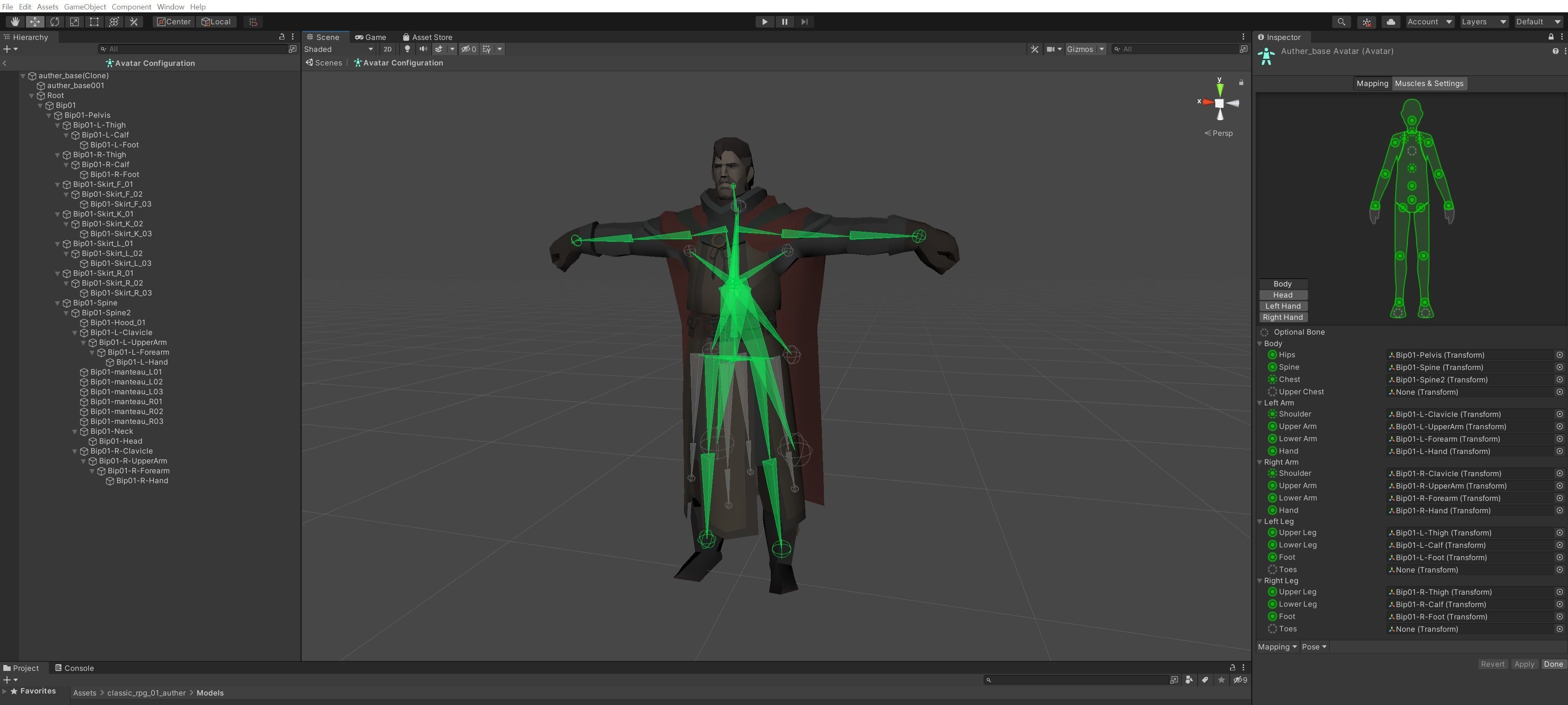 Classic RPG Style 01 Auther Warrior  Archer  Swordman  Low-poly 3D model_7