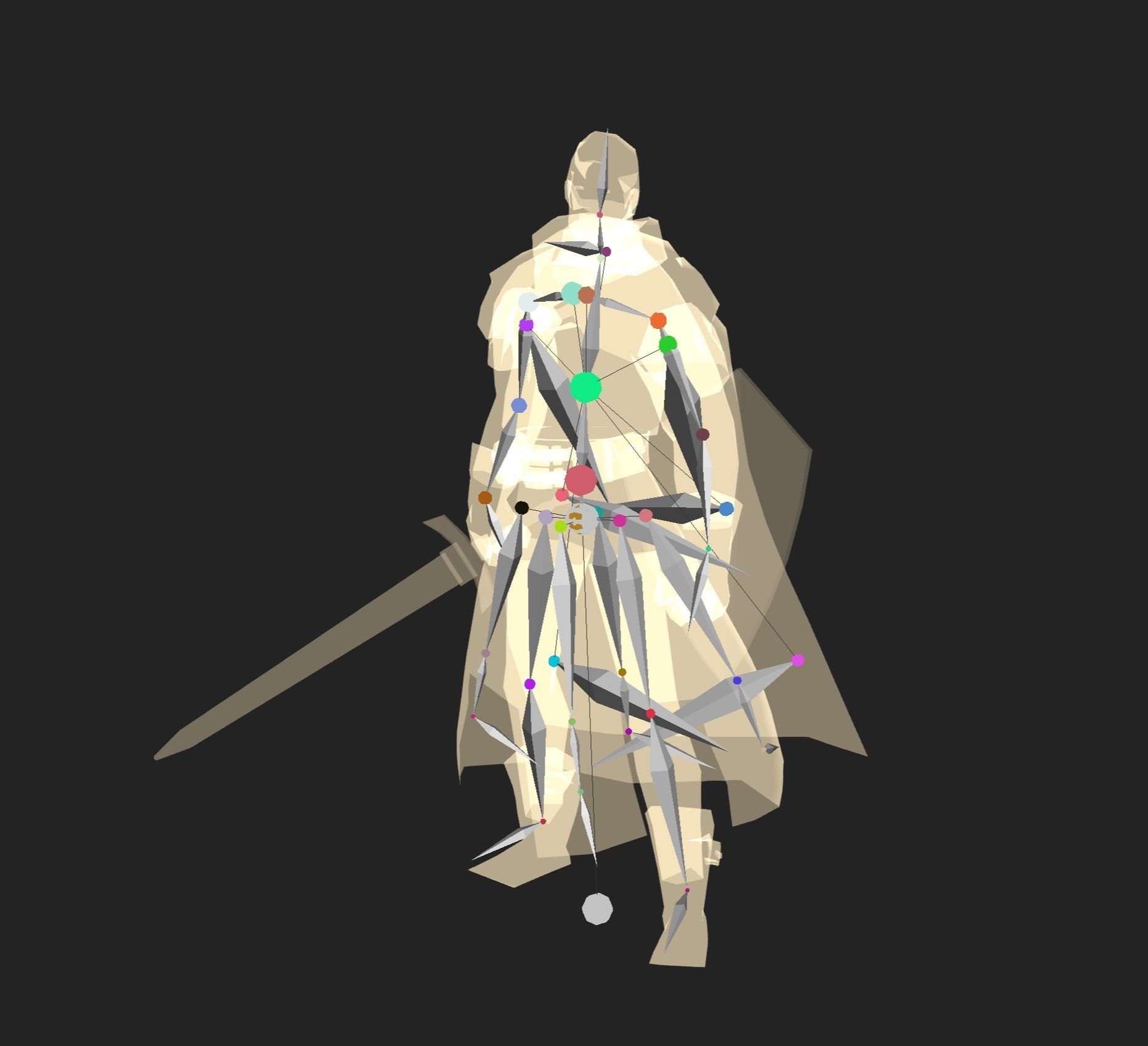 Classic RPG Style 01 Auther Warrior  Archer  Swordman  Low-poly 3D model_3