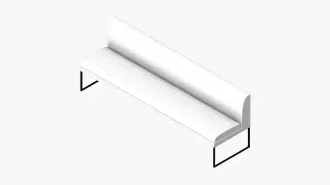 Furniture - Bench - Contemporary - Line - Type 5