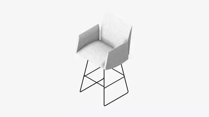 Chair - Contemporary - Armrests - Wire - Legs - Type 2